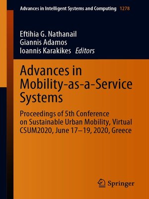 cover image of Advances in Mobility-as-a-Service Systems